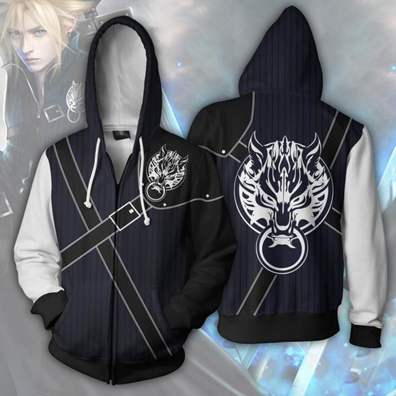 Anime Merchandise Hoodie - Final Fantasy Sudadera con capucha Impresión