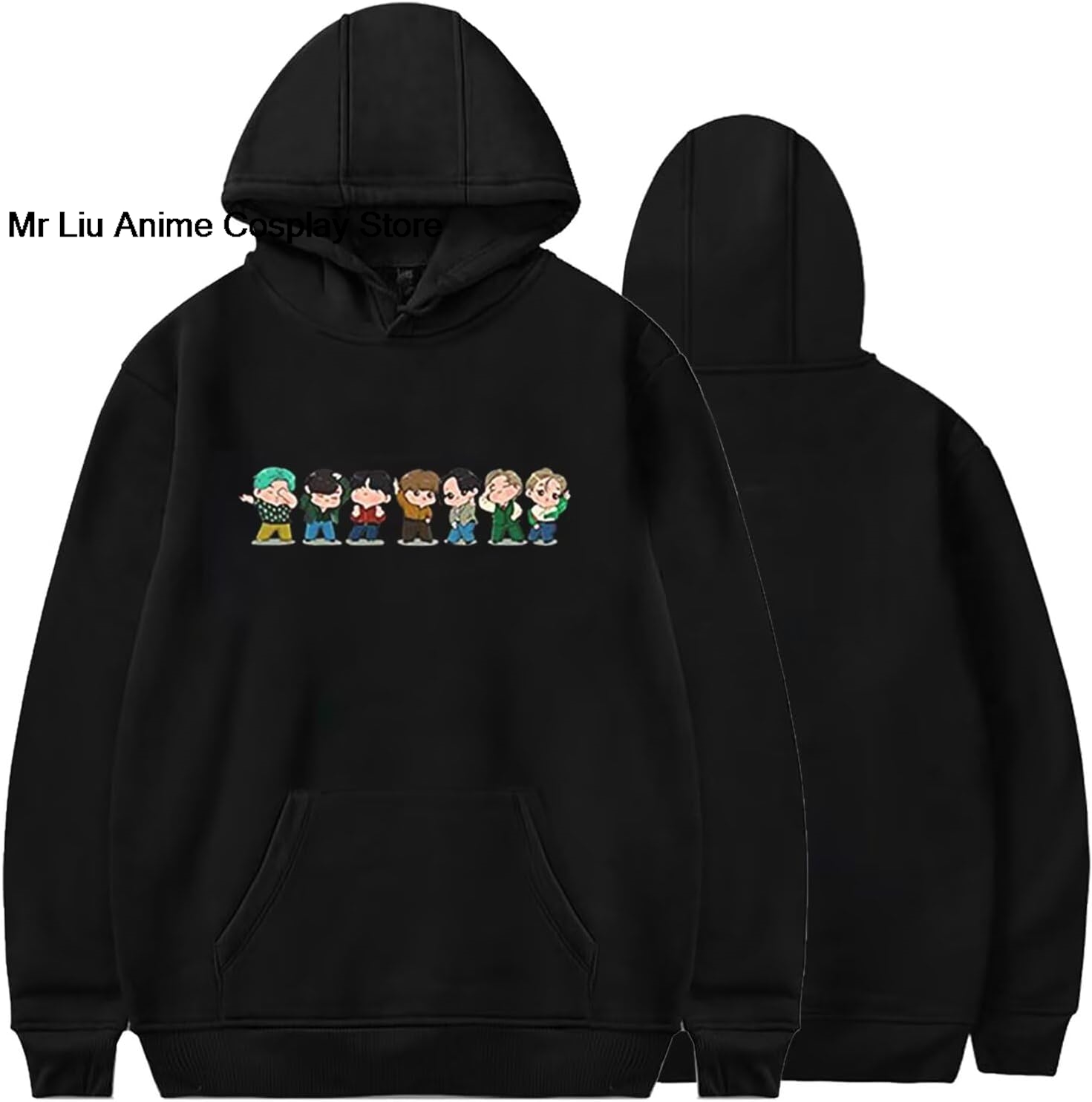 Anime Merchandise Hoodie - Sudadera con Capucha Gráfica para Mujer,