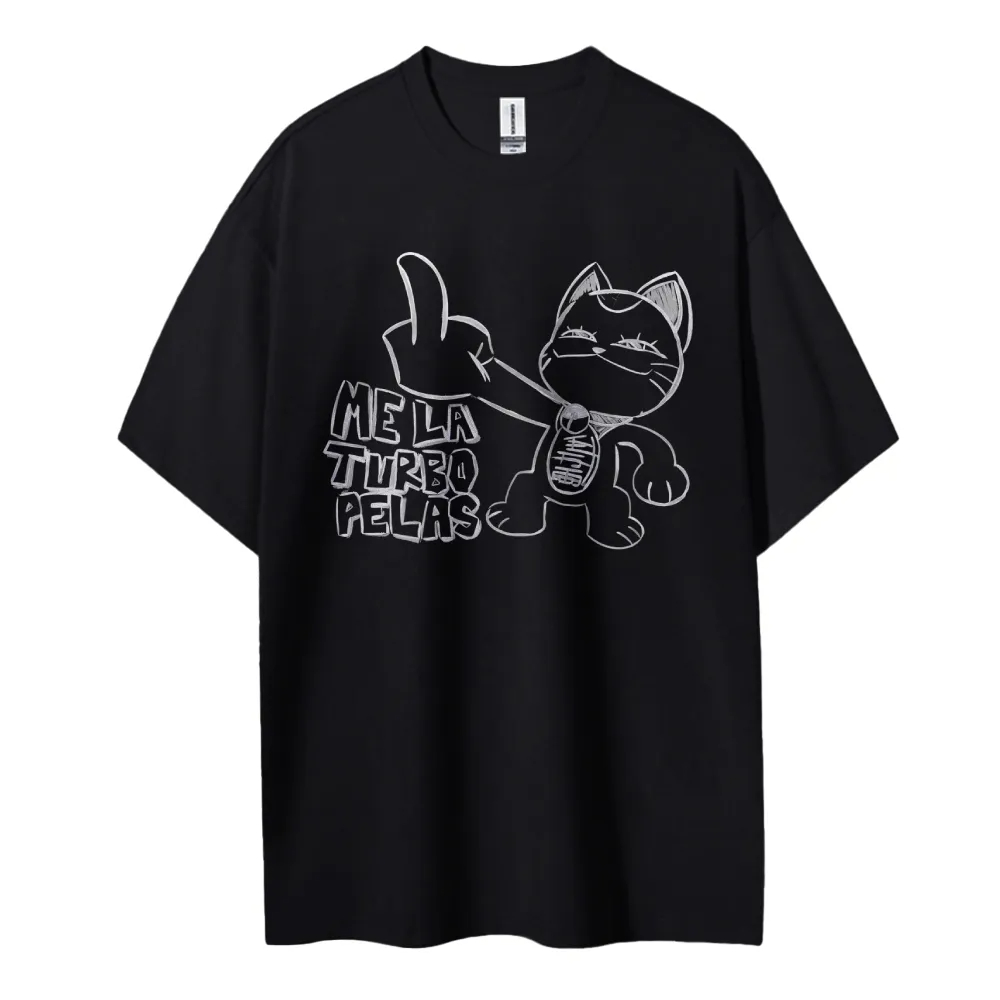 Anime Merchandise Store In Japan - Camiseta Dandadan Anime gato dedo medio