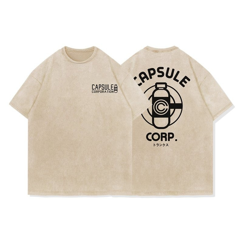 Japanese Anime Merchandise Store - Camiseta Vintage Lavada con Estampado Gráfico