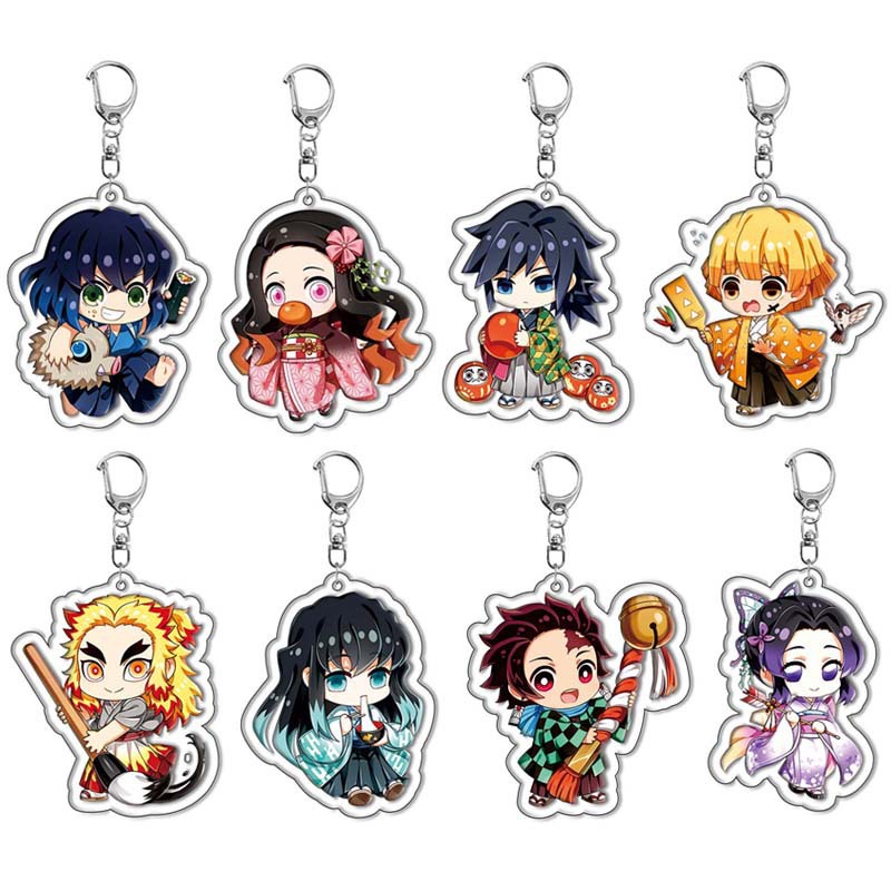 Anime Convention Merchandise - Llavero acrílico Demon Slayer Kimetsu no