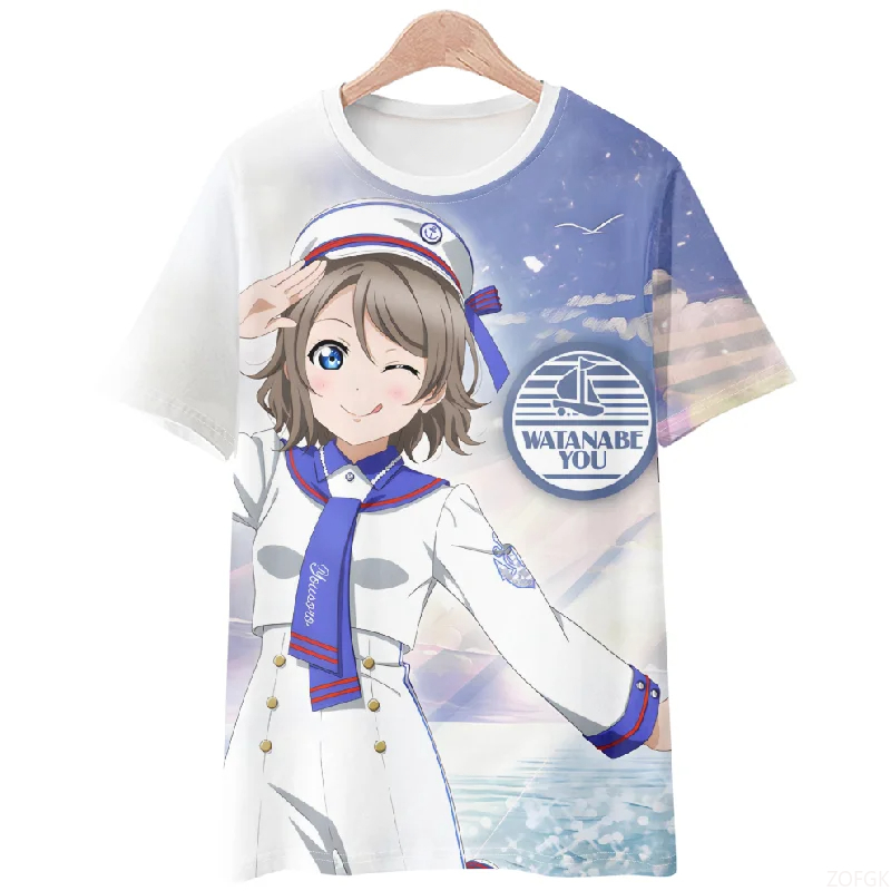 Anime Themed Merchandise - Nueva camiseta de manga corta cómoda