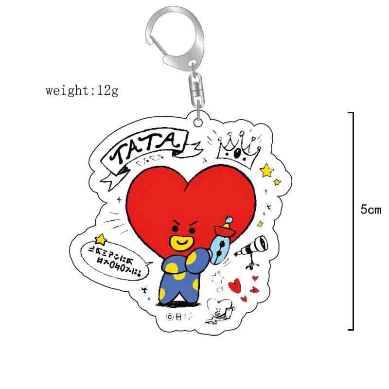 Llavero acrílico BT21 de anime - Anime Merchandise Wholesale reseña y precio