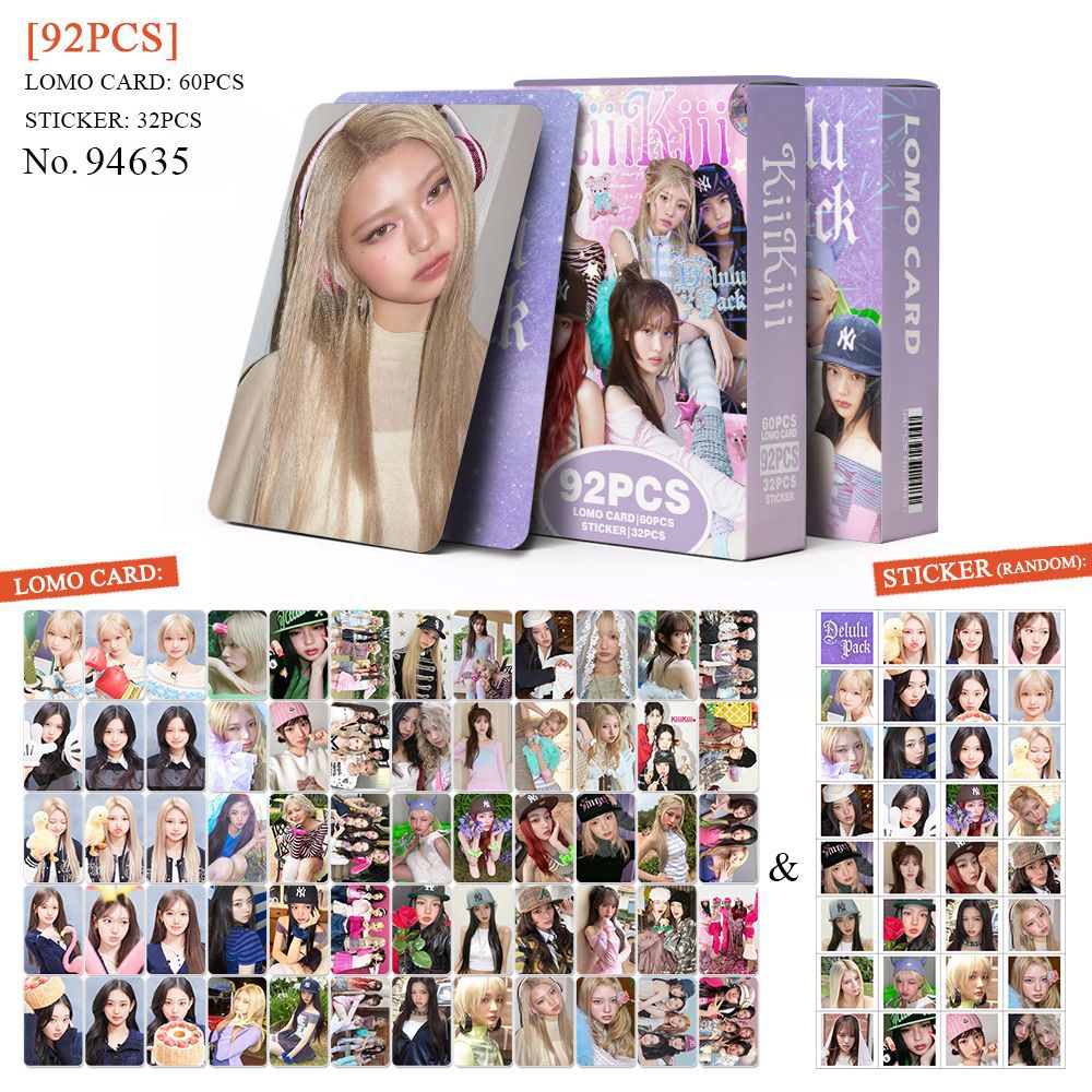92 Piezas KiiiKiii Delulu Pack - Sticker Sheet Set reseña y precio